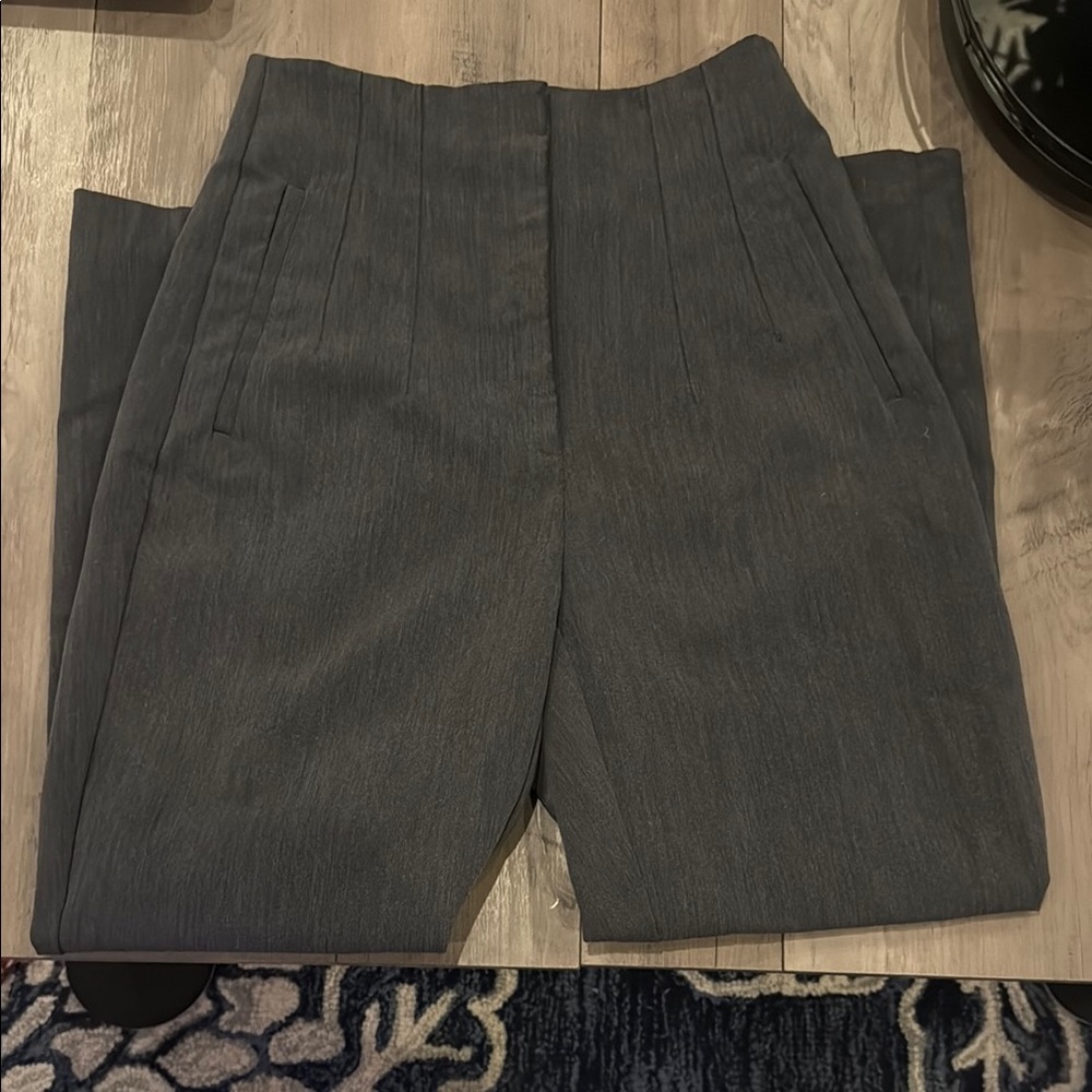 Women’s Gray Dress Pants Straight Leg